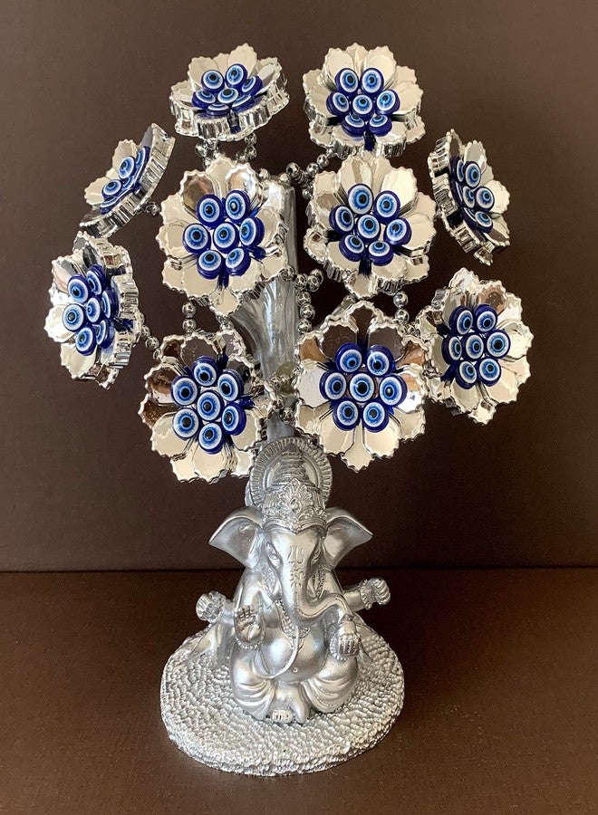 بيتر ديكور شجرة العين الزرقاء التركية من Betterdecor بتصميم الإله الهندوسي غانيشا، رمز الحماية والبركة، ديكور منزلي ومكتبي - T12 - Image 2