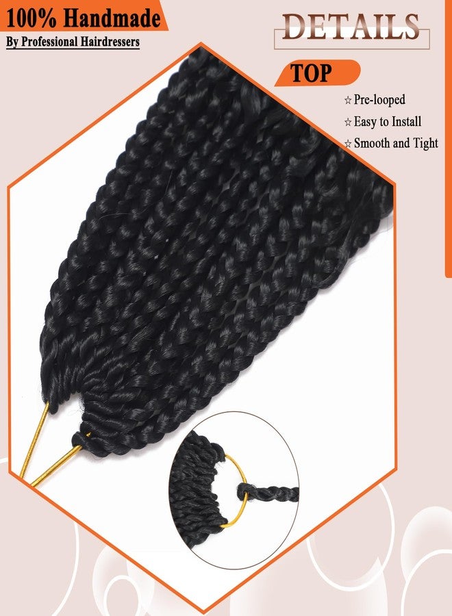 فلاج شيب شعر كروشيه ضفائر بوكس من فلاجشيب جوديس، 30 بوصة، 9 عبوات، ضفائر كروشيه بوهيمية بأطراف مجعدة، شعر كروشيه ضفائر بوكس بوهيمية معقودة مسبقًا للنساء ذوات البشرة السمراء - 1B - Image 5