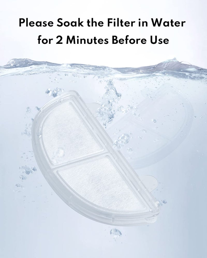 Homerunpet Pet Fountain Filters Replacement for Wireless Pumps Cat Water Fountain Dog Water Dispenser WF20/CF20/BF10 - Image 4
