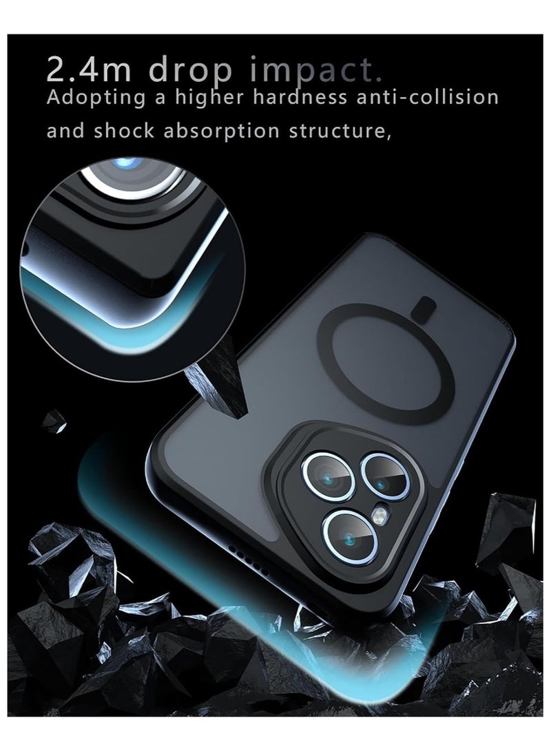 Magnetic Case Compatible with Honor 400 Pro 5G Case, Selected TPU Material and Airbags in Four Corners Shock and Drop Protection Case with Wireless Charging - Image 4