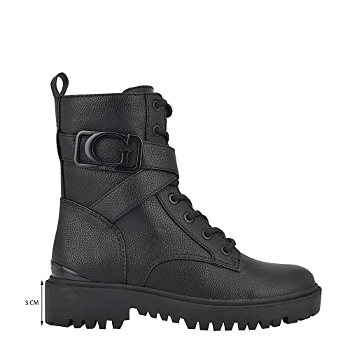 GUESS womens Orana Combat Boot, Black, 9.5 US - Image 5