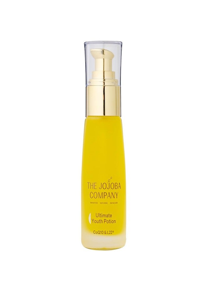 jojoba منتج جوجوبا كومباني لمستحضر الشباب النهائي، يحافظ على إشراقة الشباب، يحسن مرونة البشرة وثباتها، غني بصيغة L22 الحاصلة على براءة اختراع - يستعيد ملف الدهون في البشرة لشخص صحي يبلغ من العمر 22 عامًا، 50 مل - Image 1