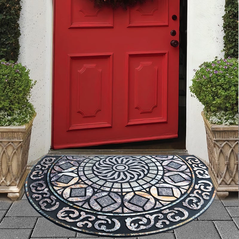 ubdyo Unique Stylish Front Door Mat - Low Pile Easy Fit Door Matt - Muddy Dirt Trapping Welcome Mat, Heavy Duty Doormat Outdoor Entrance - Sweet Home Gift - Doormat Indoor Entrance - Large 23â€ x 36â€ - Image 5