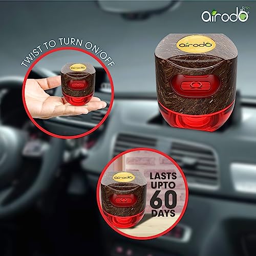 Airodo air twist, Car Air Freshener, Long-lasting, Spill-proof - Cocktail Crush (pink | 60g) - Image 3
