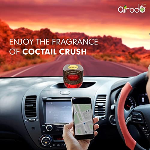 Airodo air twist, Car Air Freshener, Long-lasting, Spill-proof - Cocktail Crush (pink | 60g) - Image 2
