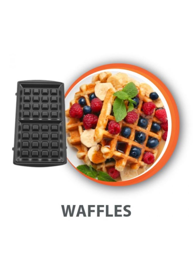 ميانتا صانعة الساندويش 2 في 1، 750 وات - SM27809A - Image 4