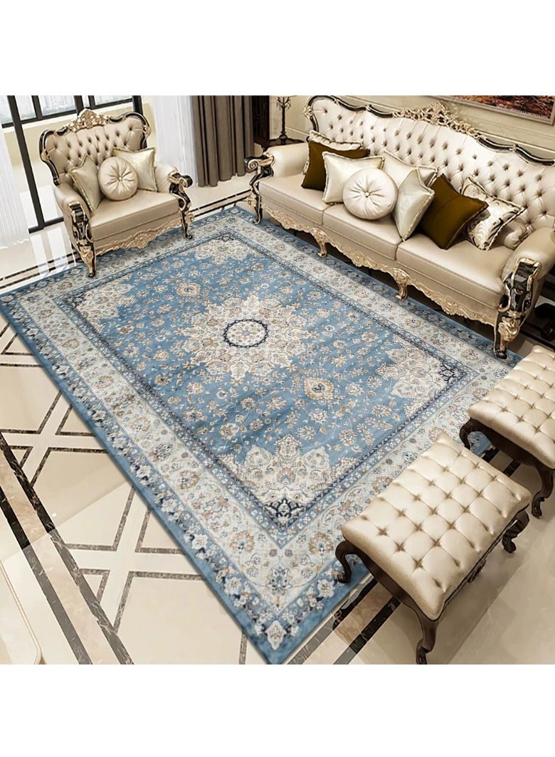 KYD Velvet Area Rug Minimalist Thickened Washable Large Carpet Soft Cartoon Style Anti-slip Big Rugs for Living Room Bedroom 160*230cm - Image 1