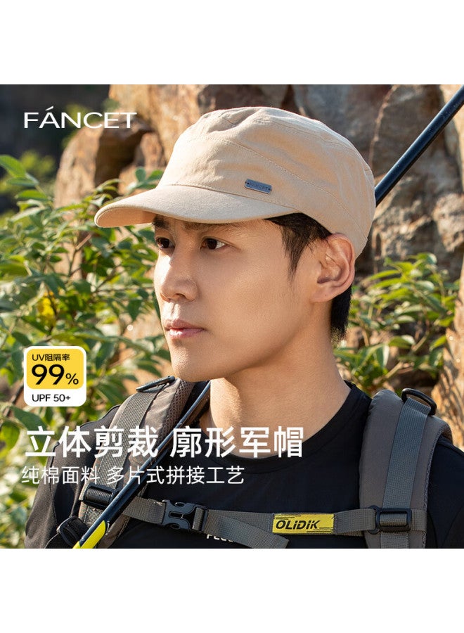 Fancet Men's Summer Korean Style Casual Large Size Military Cap Cotton Breathable Sun Protection Baseball Cap Outdoor Sunshade Duckbill Hat - Image 1