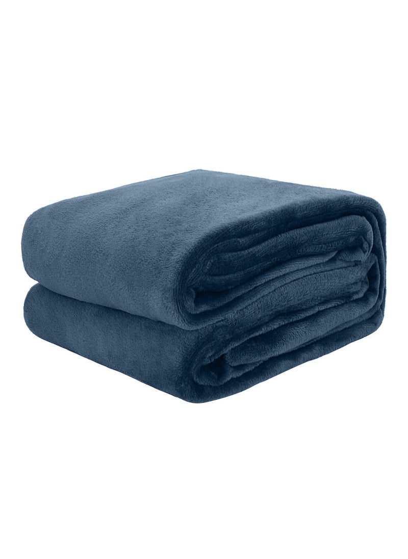 T G H - Flannel Fleece Double Size 220x240cm for All Season Fluffy Blanket Warm Bed Blanket Throw for Sofa & Bed Comfortable and Soft Blanket - Image 1