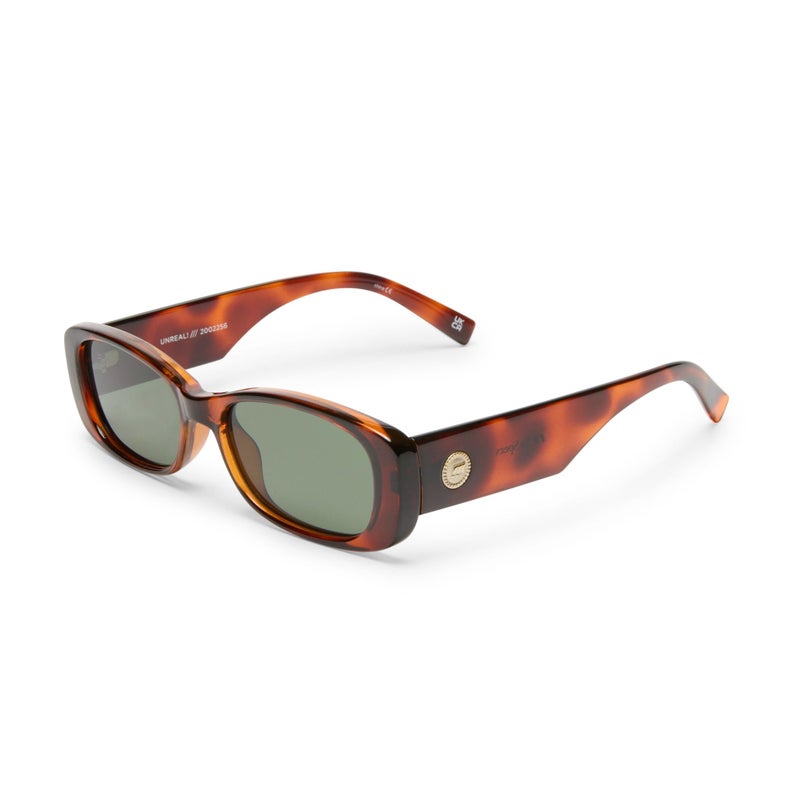 Le Specs Unreal! Sunglasses - Tort, Rectangle, Unisex, Classic 'Everyday' Style - Image 1