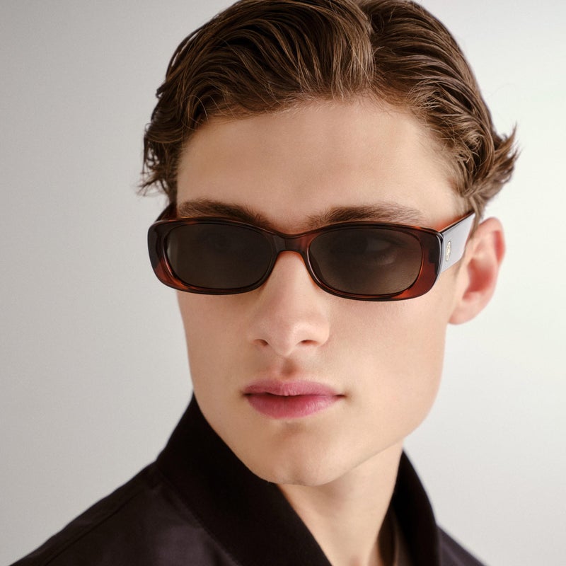 Le Specs Unreal! Sunglasses - Tort, Rectangle, Unisex, Classic 'Everyday' Style - Image 5