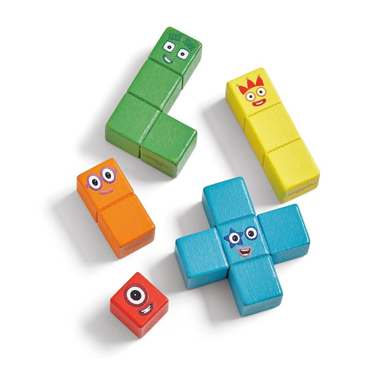 hand2mind hand2mind Numberblocks Wooden Building Blocks Activity Set Wood Stacking Toy Counting Blocks Numbers for Toddlers Math Games Logic Puzzles Preschool Learning Activities Kids Birthday Gift  - Image 2