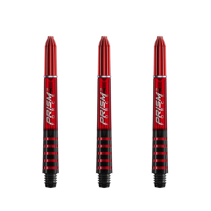 Winmau Prism Force Dart Shafts, Force Grip Zone Stems, Short 36mm, Red - Image 4