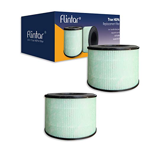 Flintar BS08 Replacement Filter Compatible with PARTU BS08 Air Purifier Better Filtration and Odor Reduction 2Pack