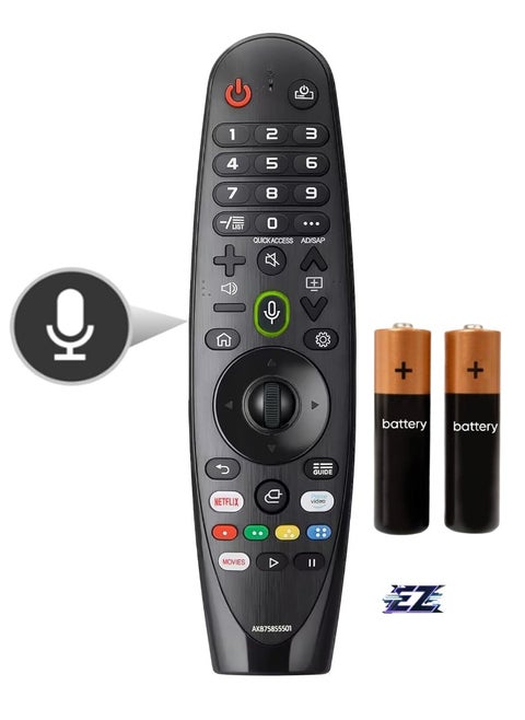 New Magic Remote Control AKB75855501 Compatible with LG Smart TV, Fits LG AN-MR20GA AN-MR19BA Magic Remote Control, with Voice and Pointer Function, 1 Year Warranty (AKB75855501) – Includes Battery"