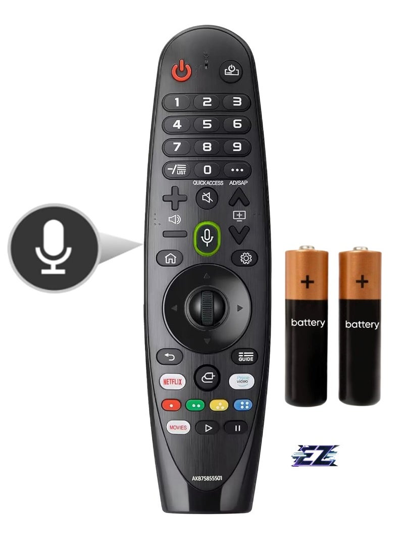 ELTRAZONE - New Magic Remote Control AKB75855501 Compatible with LG Smart TV, Fits LG AN-MR20GA AN-MR19BA Magic Remote Control, with Voice and Pointer Function, 1 Year Warranty (AKB75855501) – Includes Battery" - Image 1