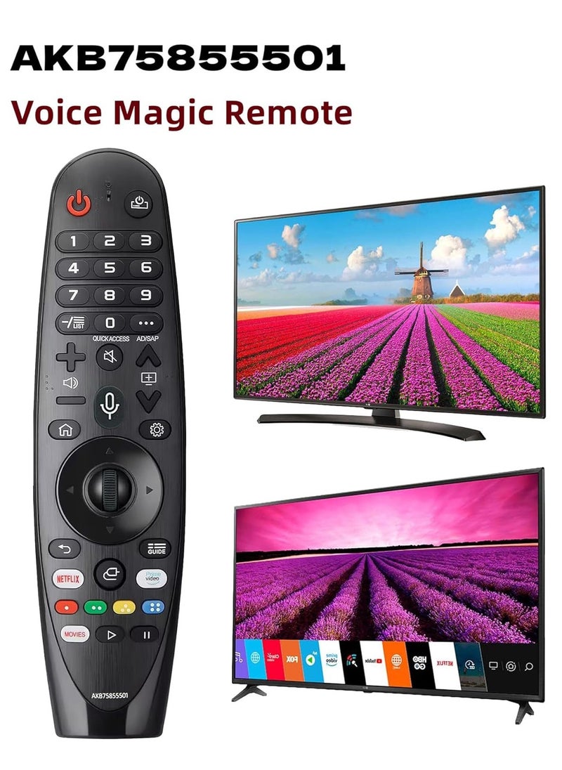 ELTRAZONE - New Magic Remote Control AKB75855501 Compatible with LG Smart TV, Fits LG AN-MR20GA AN-MR19BA Magic Remote Control, with Voice and Pointer Function, 1 Year Warranty (AKB75855501) – Includes Battery" - Image 1
