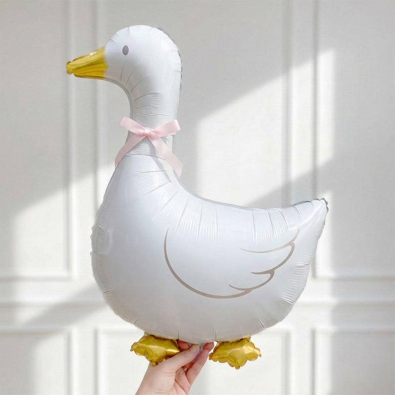 kozee One Silly Goose decorations Pastel yellow Pink Green Balloon Garland with Goose daisies Gingham Balloons, bow Boys Girls Vintage Goose Birthday Baby Shower Arch - Image 5