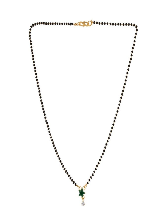 Efulgenz Indian Jewelry Mangalsutra Indian Black Beads Chain Indian Mangalsutra JewelryTraditional Black Beads Mangalsutra Pendant with Chain Jewelry for Women - Image 4