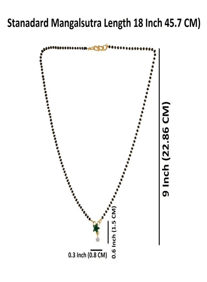 Efulgenz Indian Jewelry Mangalsutra Indian Black Beads Chain Indian Mangalsutra JewelryTraditional Black Beads Mangalsutra Pendant with Chain Jewelry for Women - Image 2