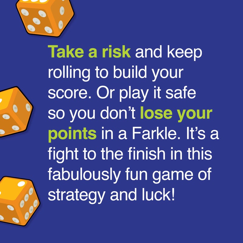 PlayMonster Farkle Classic Dice Game - Family Game Night - Easy to Travel - Ages 8+ - Image 4