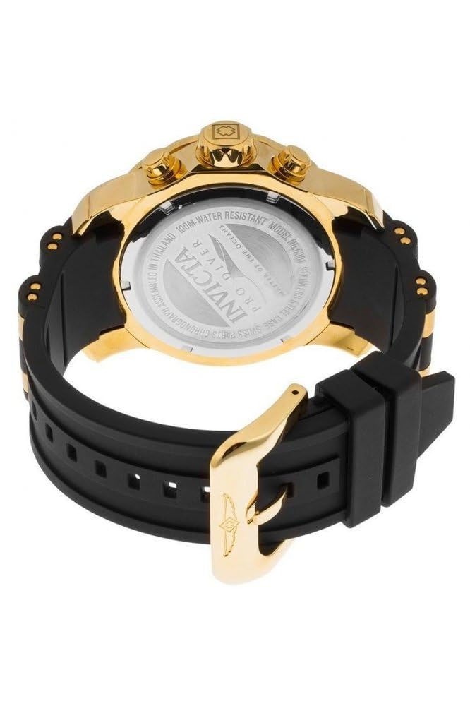 Invicta ساعة إنفيكتا للرجال 6983 مجموعة برو دايفر كرونوغراف بقرص أزرق وحزام بولي يوريثان أسود - Image 4