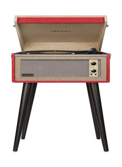Crosley Crosley Bermuda Turntable with Bluetooth Record Player, Red  - Image 1