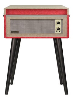 Crosley Crosley Bermuda Turntable with Bluetooth Record Player, Red  - Image 3