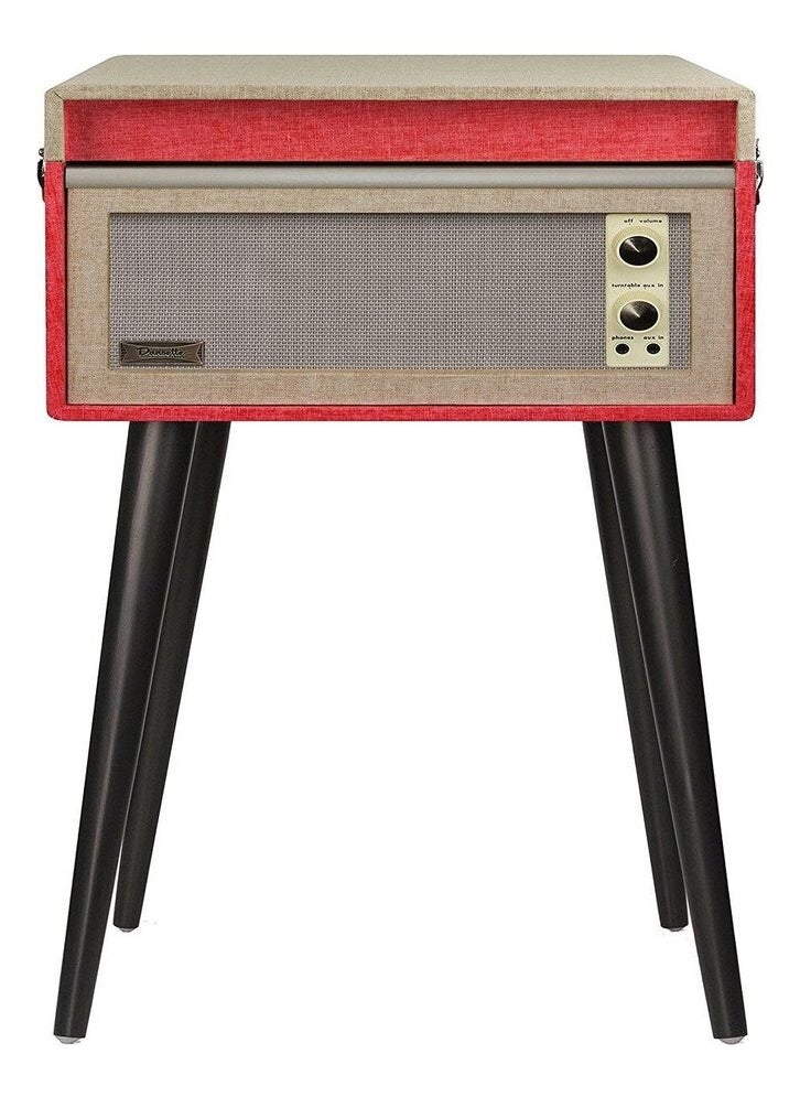 Crosley - Crosley Bermuda Turntable with Bluetooth Record Player, Red - Image 1