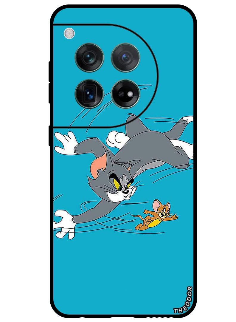 Theodor Protective Case Anti Scratch Shock Proof Bumper Cover For OnePlus 12 Tom And Jerry - Image 1