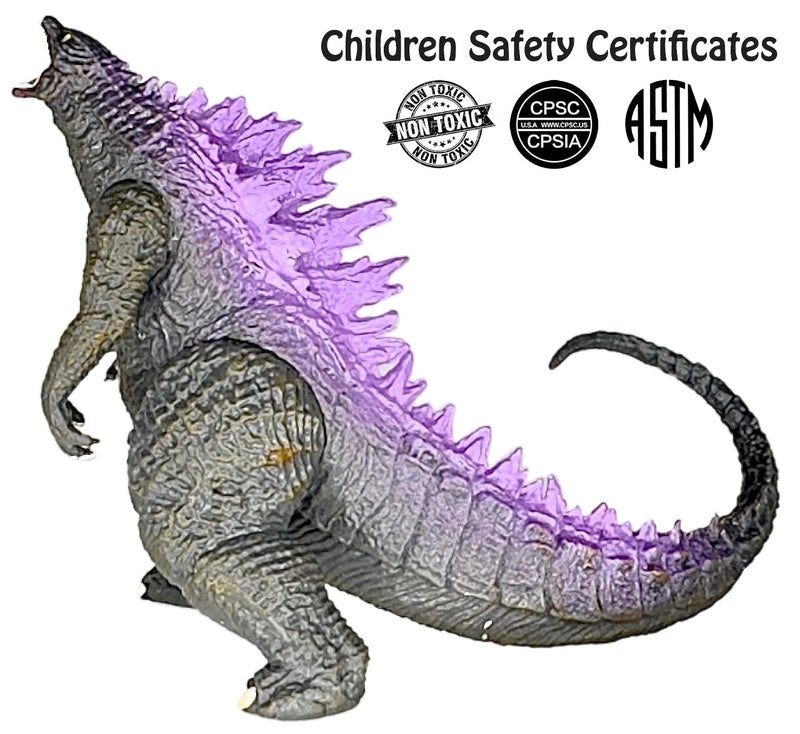 TwCare TwCare Set of 9 Godzilla Dinosaur vs Kong Toys King of The Monsters Movable Joint Action Figures Hedorah Mecha MechaGodzilla Burning Heisei Kids Birthday Cake Toppers Pack  Travel Bag - Image 3