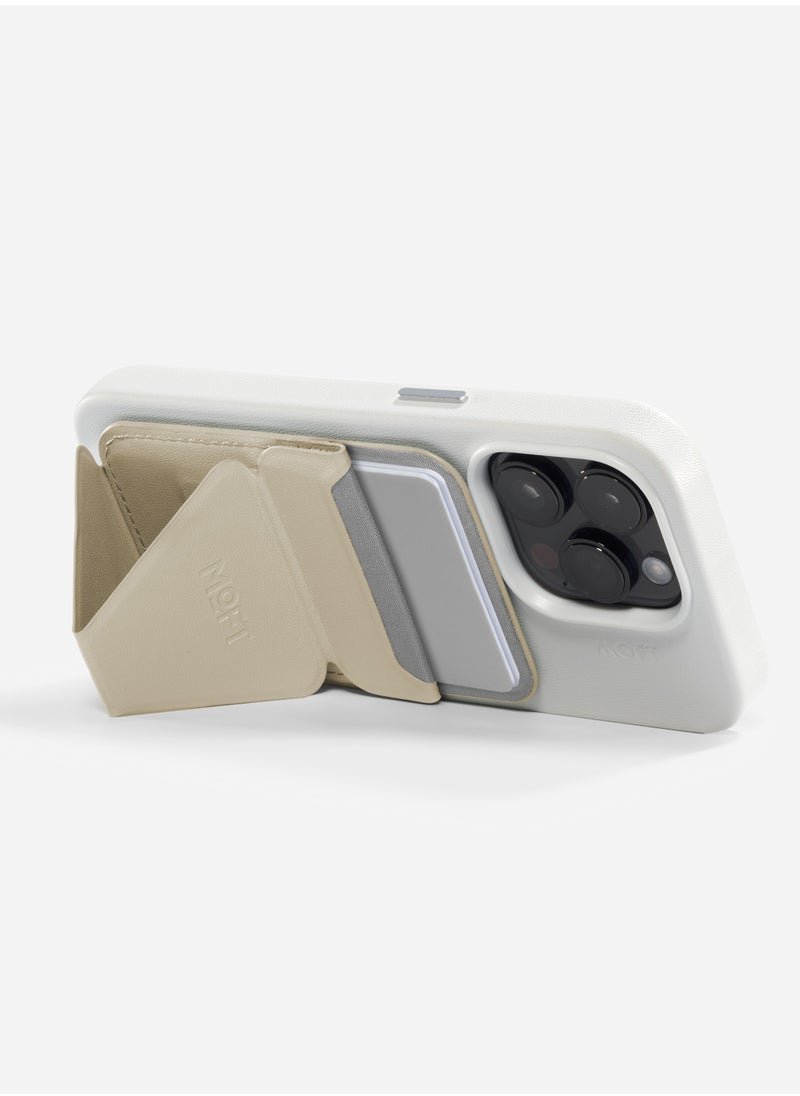 MOFT - Moft Foldable stand and Wallet for iPhone with 3 Viewing Angles Beach White - Image 1
