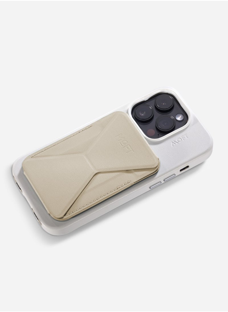 MOFT - Moft Foldable stand and Wallet for iPhone with 3 Viewing Angles Beach White - Image 1