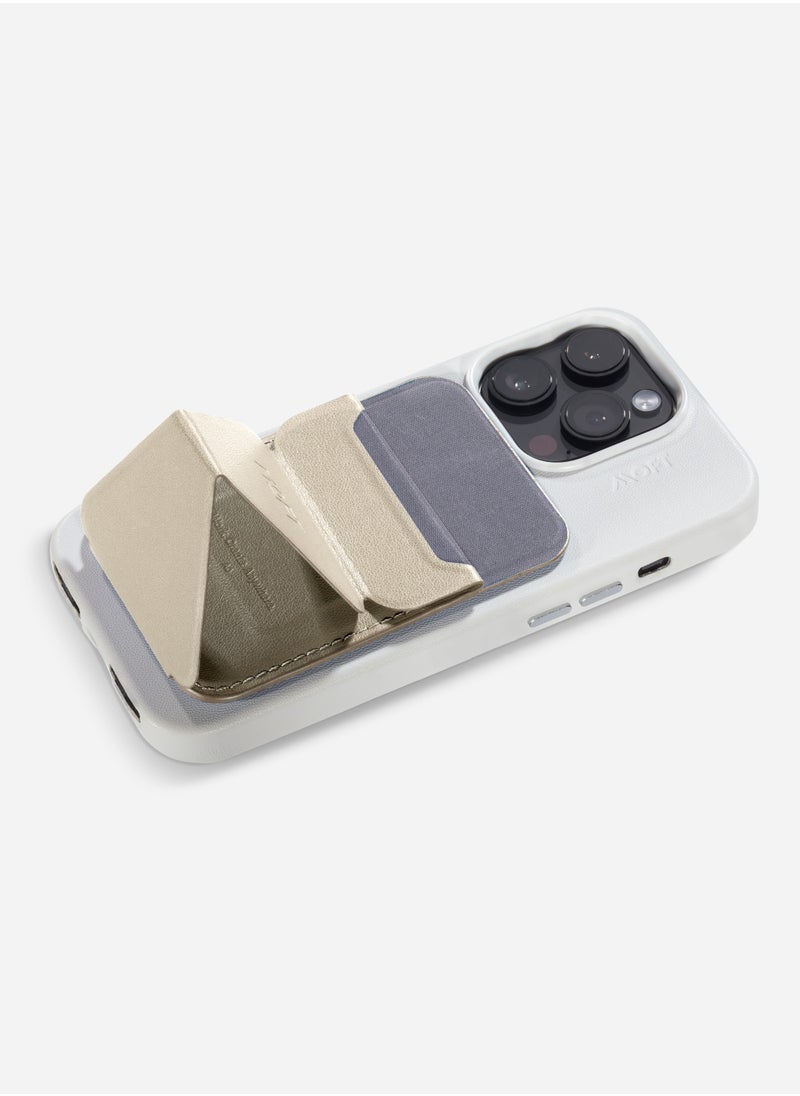 MOFT - Moft Foldable stand and Wallet for iPhone with 3 Viewing Angles Beach White - Image 1
