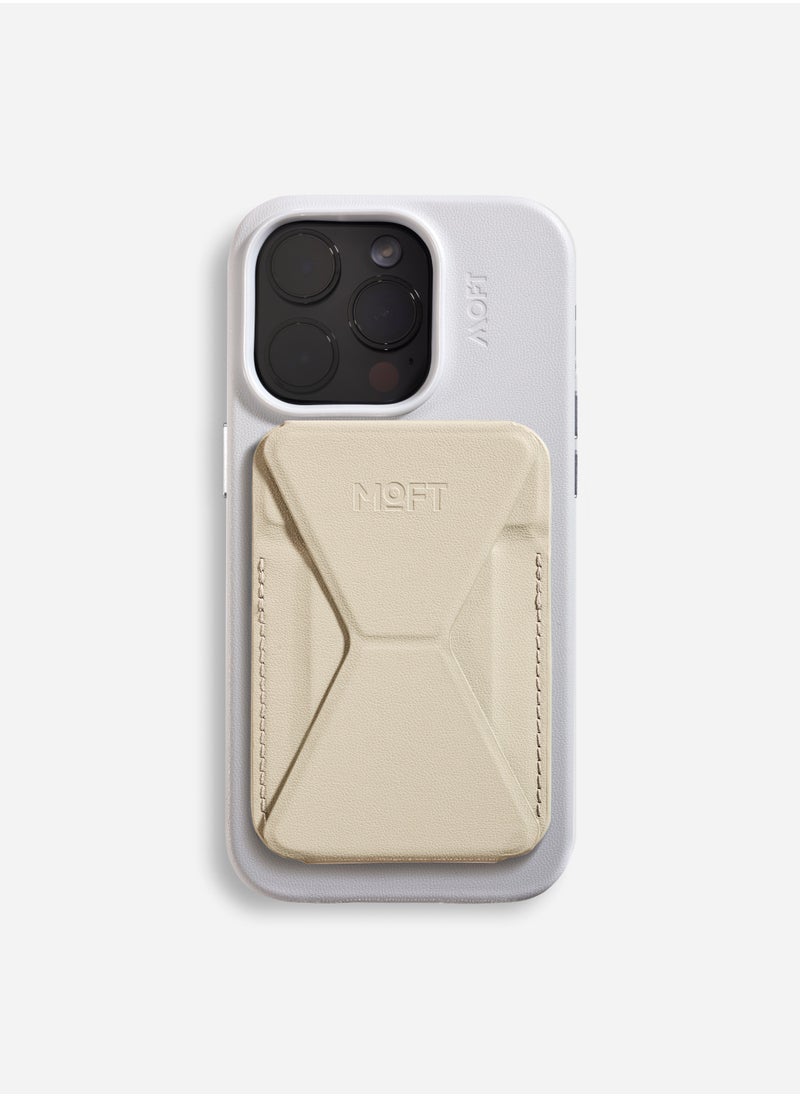 MOFT - Moft Foldable stand and Wallet for iPhone with 3 Viewing Angles Beach White - Image 1