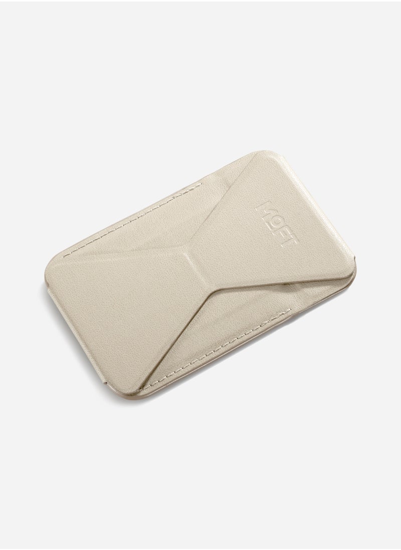 MOFT - Moft Foldable stand and Wallet for iPhone with 3 Viewing Angles Beach White - Image 1