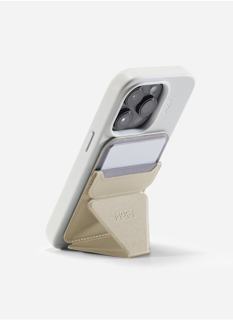 MOFT - Moft Foldable stand and Wallet for iPhone with 3 Viewing Angles Beach White - Image 1