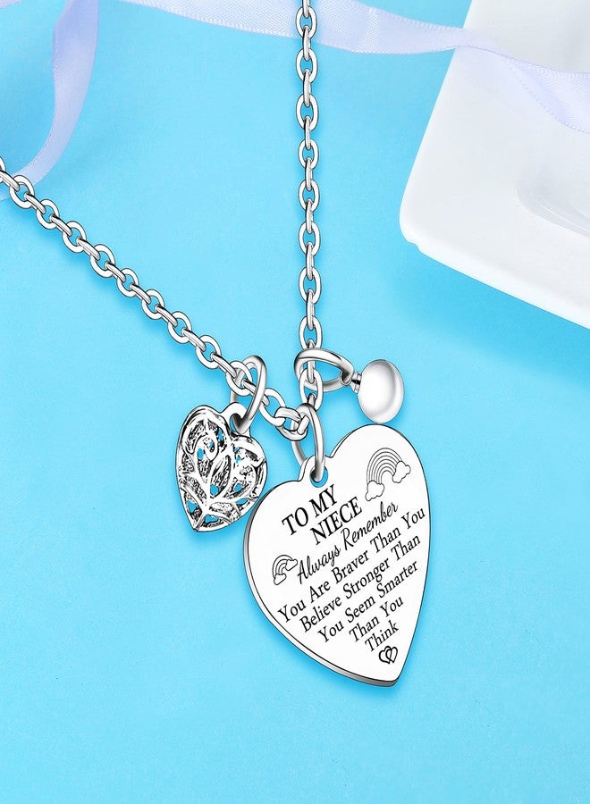 Nimteve Heart Pendant Necklace for Niece - Inspirational Gift from Auntie or Uncle - Image 4