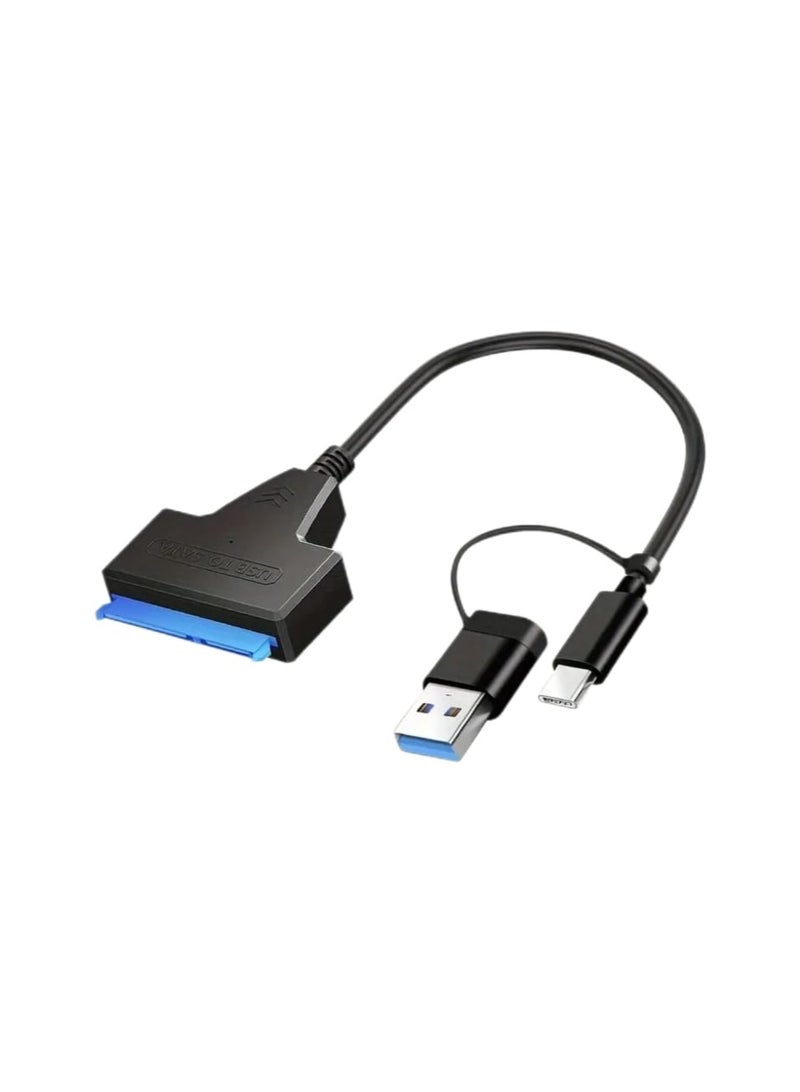 Haing محول Type-C/USB 3.0 إلى SATA III – متوافق مع SSD و HDD بحجم 2.5 بوصة، سرعة عالية 5Gbps، توصيل وتشغيل - Image 1