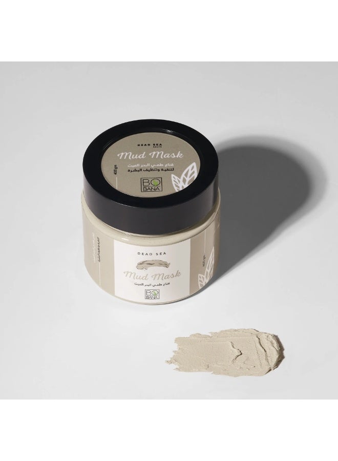 بوبانا قناع طين أملاح البحر الميت - (400 غرام) | تنظيف عميق، إزالة السموم، وتجديد البشرة | لبشرة متألقة وخالية من حب الشباب - Image 4