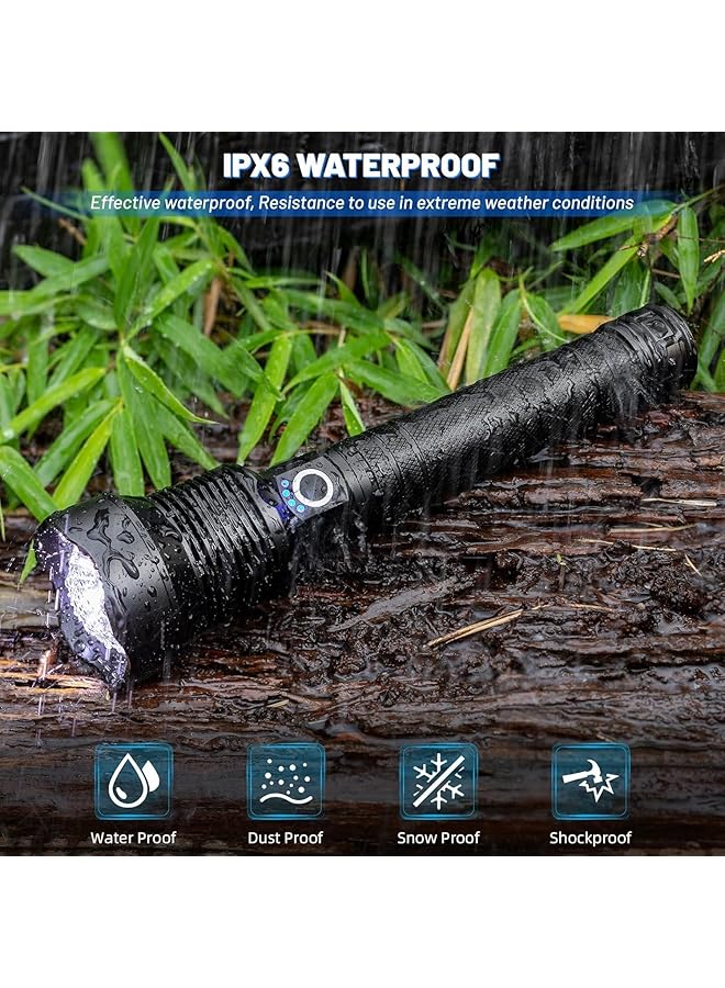 Rechargeable Flashlight 990 000 Lumens Super Bright LED Tactical Flashlight with 5 Modes IPX6 Waterproof for Hunting Camping Emergencies - Image 5