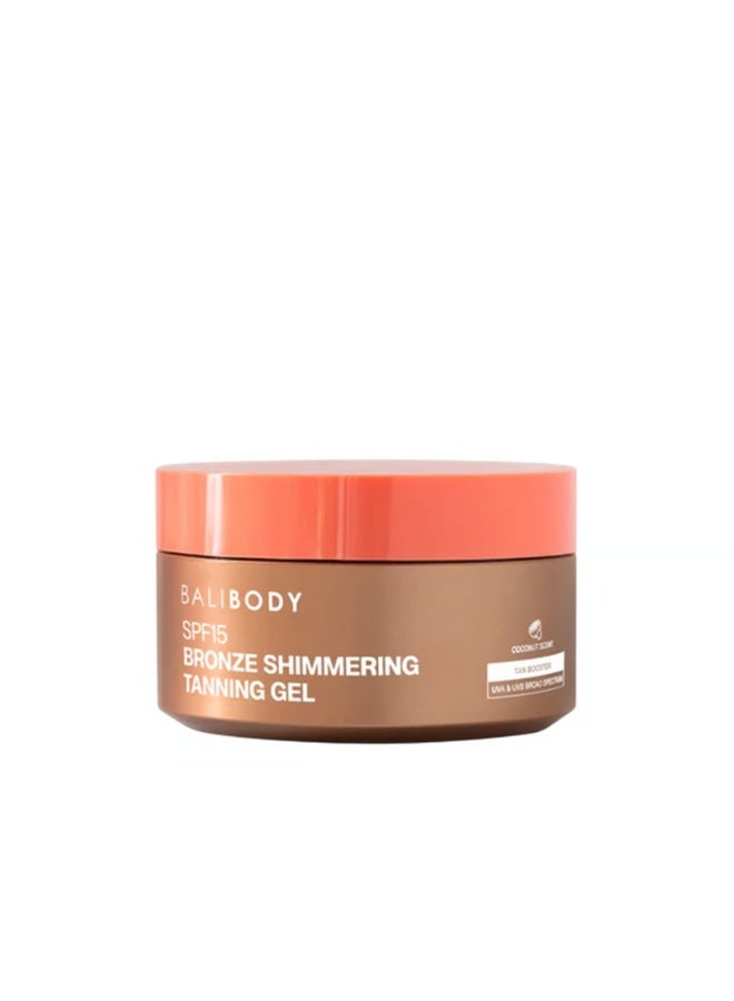 Bali Body Bronze Shimmering Tanning Gel SPF15 Coconut Scent 150g - Image 1