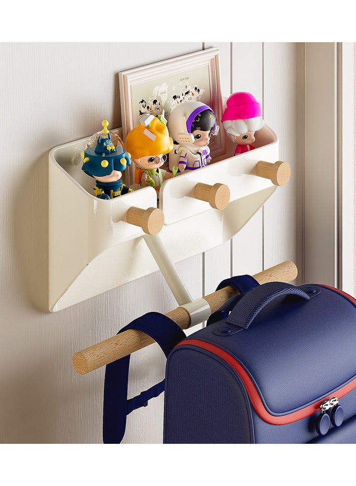 XiuWoo Multifunctional Wall-mounted Simple School Bag Handbag Wall Rack Clothes Closet Hanger Rack Storage Box Suitable for Bags Clothes Umbrellas Keys and Small Item  - Image 2