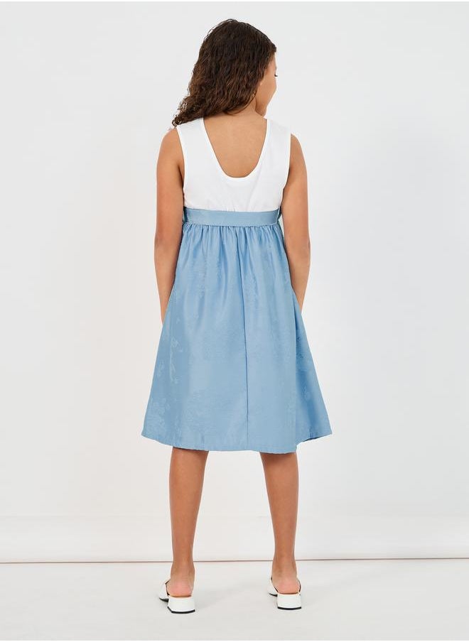 Pleated Front Sleeveless Dress with Tie Belt - pzsku/Z6A3BD3F28A23F857C46FZ/45/_/1738245860/37d7af41-9ea8-40ff-b4e7-378224c3016c