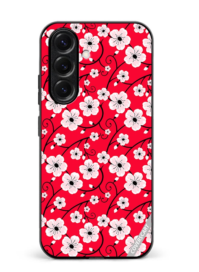 VR CREATIVE Protective Case Cover For Samsung Galaxy S25 Plus Flower Design Multicolour