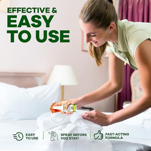 Eco Defense بخاخ مكافحة بق الفراش بحجم السفر - معتمد من TSA 3 أوقية – أساسيات السفر للفنادق والرحلات البحرية والإجازات - مع زيوت عطرية طبيعية - Image 2