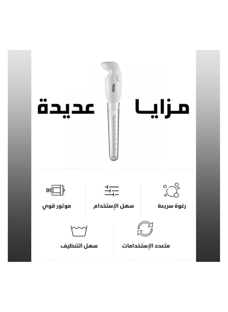 DSP DSP Milk frother handheld, electric mixer for coffee drink, foam bread maker, Durable and Electric Mixer, 25W Motor, 80ml Capacity, Stainless Steel & Plastic Design  - Image 2