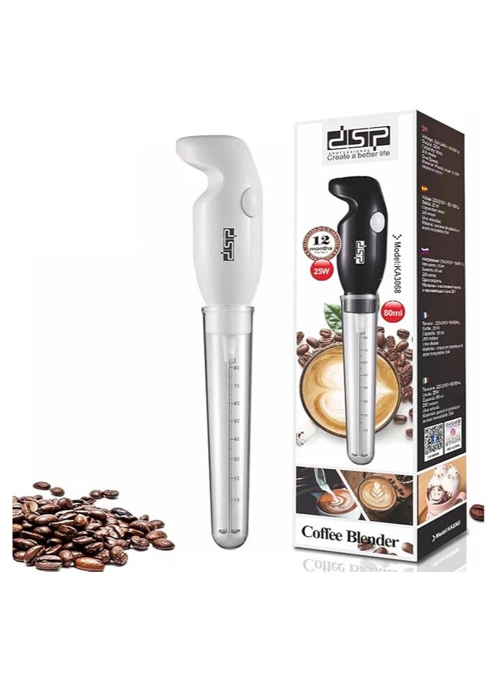 DSP DSP Milk frother handheld, electric mixer for coffee drink, foam bread maker, Durable and Electric Mixer, 25W Motor, 80ml Capacity, Stainless Steel & Plastic Design  - Image 1