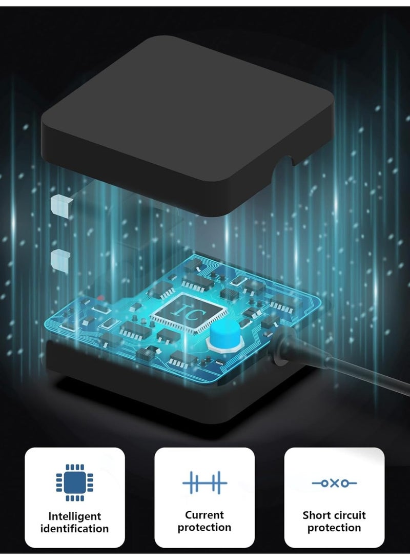 شاحن لابتوب 65 واط، شاحن لابتوب USB C متوافق مع Lenovo ThinkPad Yoga Chromebook IdeaPad شحن سريع متوافق مع HP و Asus و Acer والمزيد من أجهزة Type C - Image 4