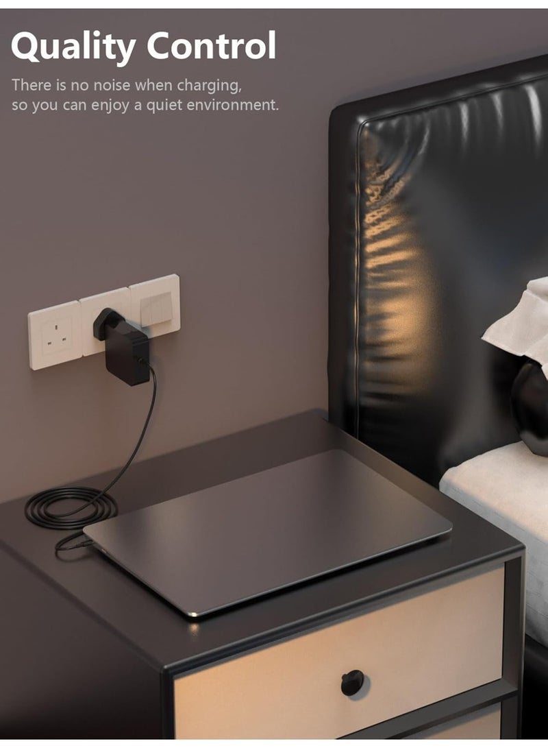 شاحن لابتوب 65 واط، شاحن لابتوب USB C متوافق مع Lenovo ThinkPad Yoga Chromebook IdeaPad شحن سريع متوافق مع HP و Asus و Acer والمزيد من أجهزة Type C - Image 2